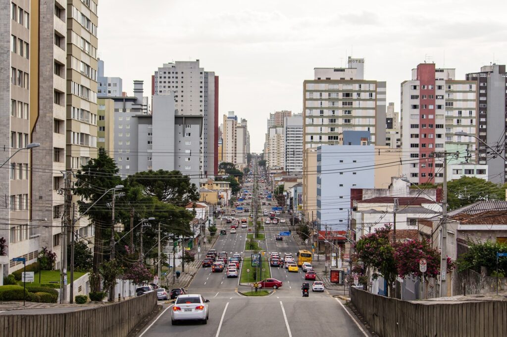 curitiba, avenida visconde de guarapuava, viscount