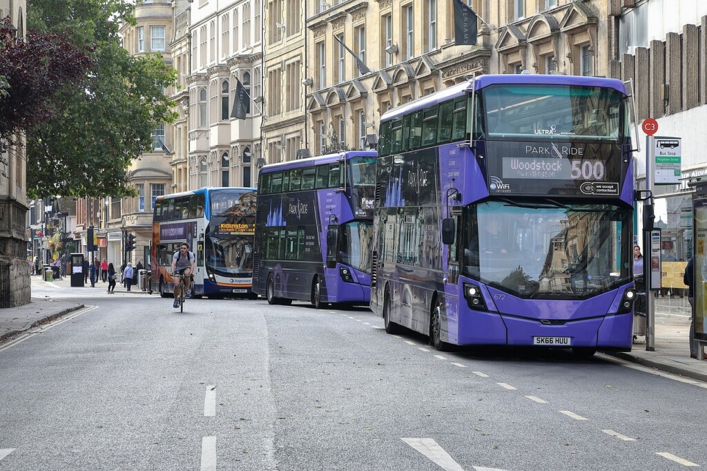 buses, road, city